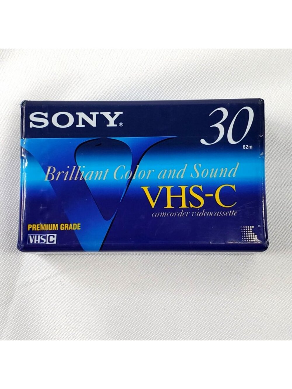Vintage Sony 30-Minute Premium Grade VHS-C Camcorder Videocassette